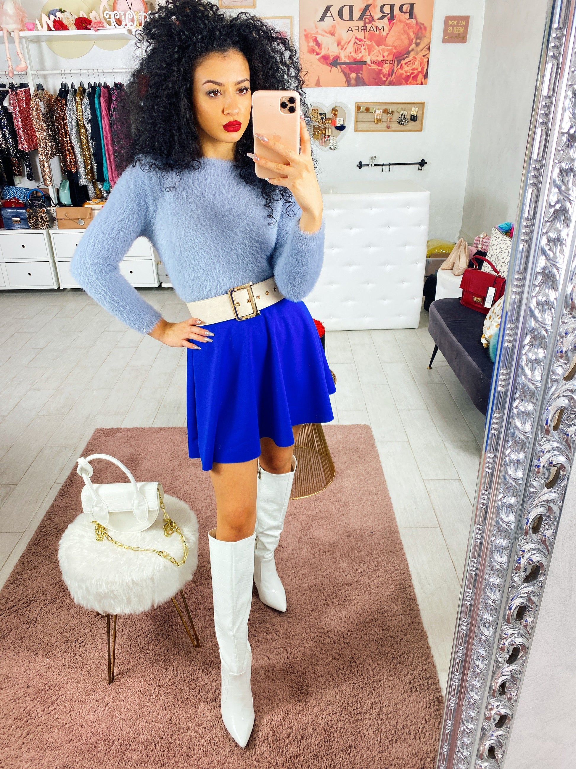 Gonna basic azzurra