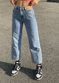 Jeans con catene argento