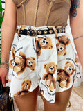 Short con Orsetti Bianco