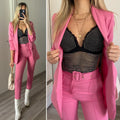 Completo giacca e pantalone Fuxia