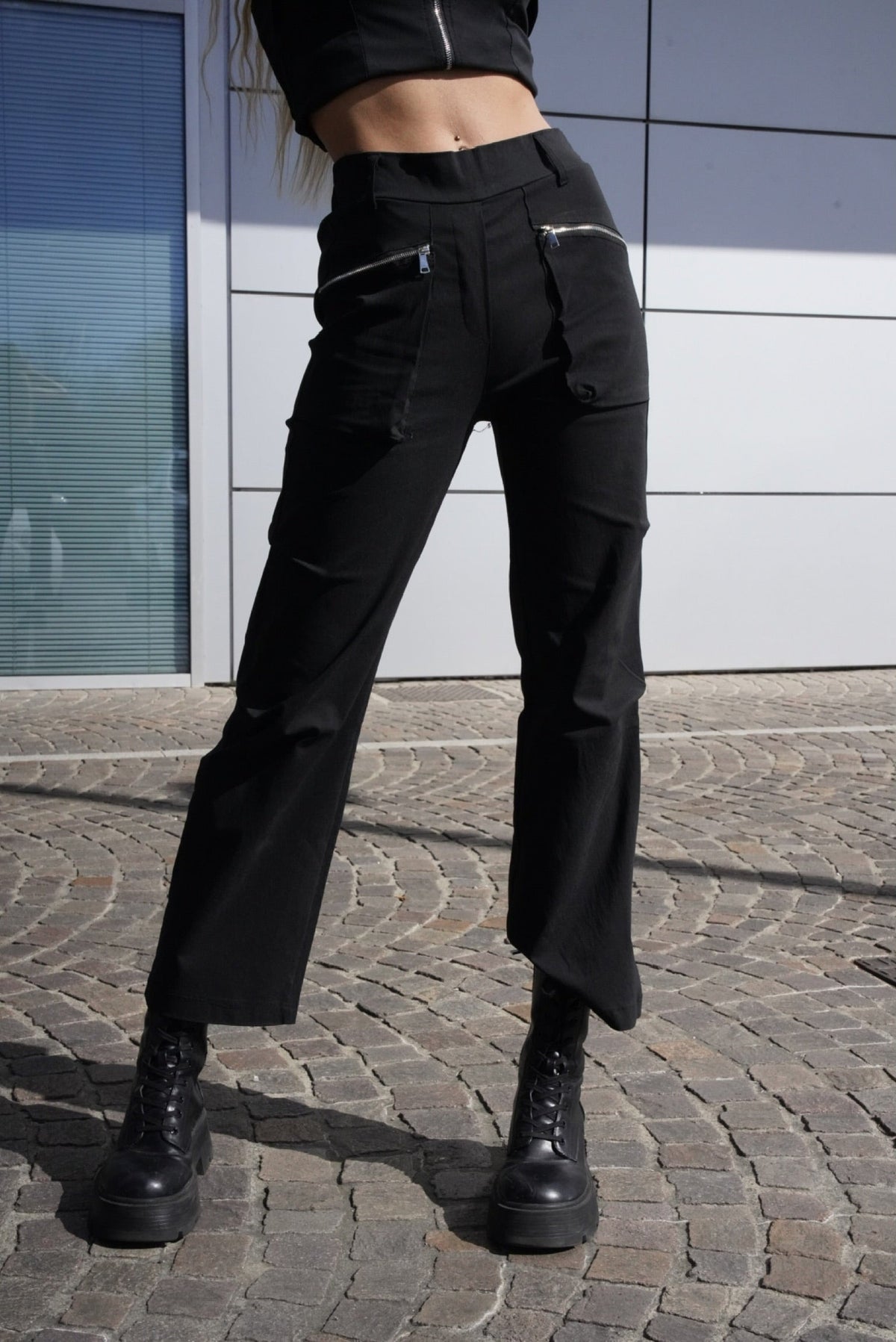 Completo top e pantalone cargo