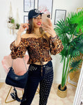 Jeans con borchie Nero