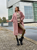 Cappotto over rosa