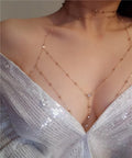 Collana collo con più catenine