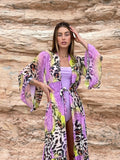 Kimono animalier lilla