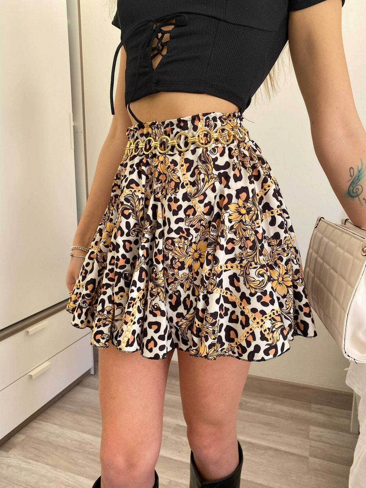 Gonna a ruota animalier