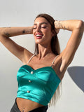 Top gioiello con perle
