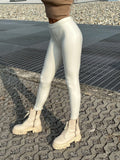 Leggins eco pelle bianco
