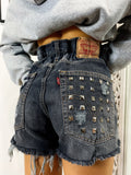 Short Levi’s Vintage con Borchie bagno grigio scuro