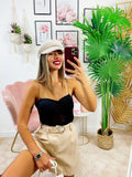 Body con trasparenze e catena nero