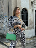 Borsa in pelle verde
