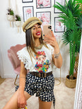 T-Shirt color e merletto