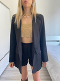 Completo giacca e short nero