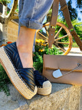 Espadrillas in eco-pelle nere