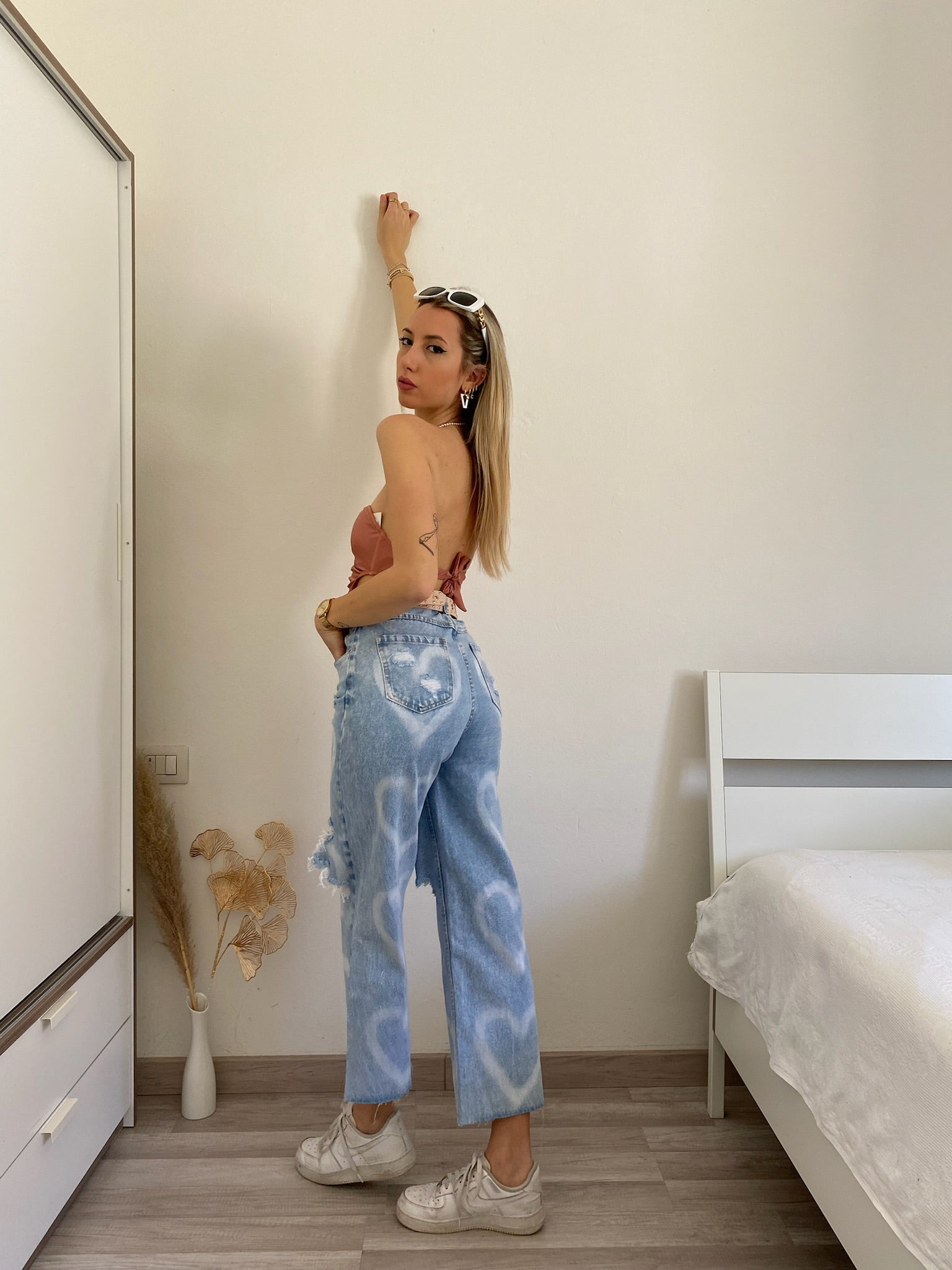 Jeans con cuori