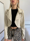 Giacchino beige crop