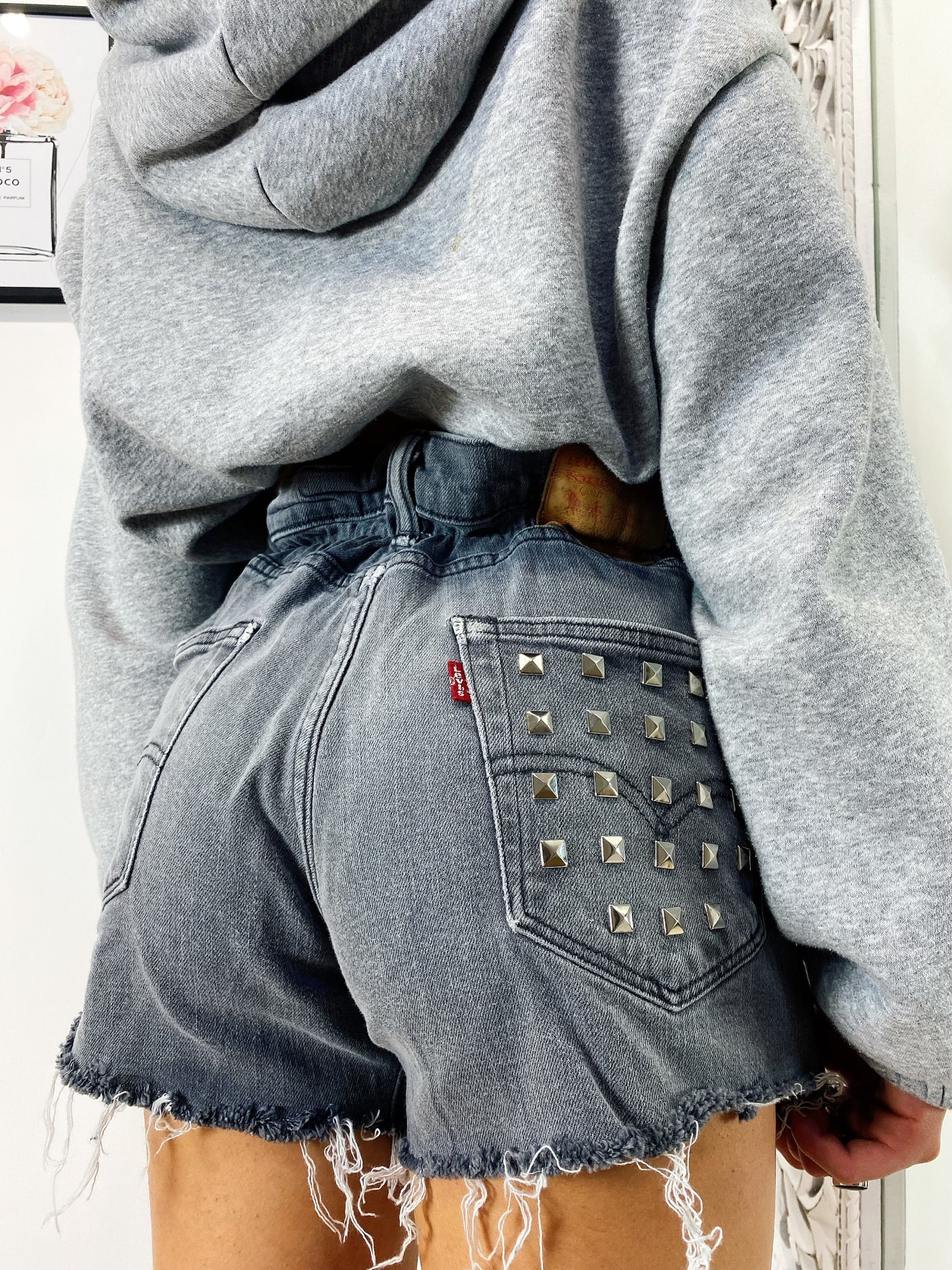 Levi’s Vintage grigio con borchie