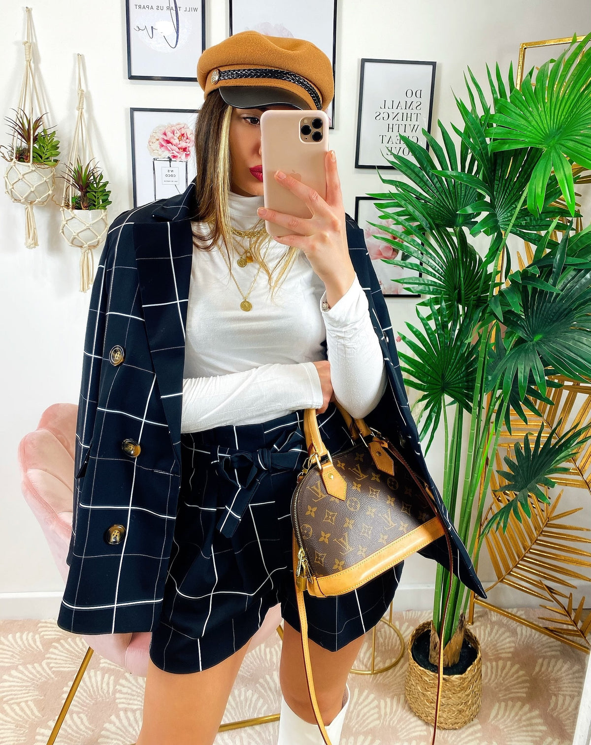 Completo Giacca e Short Nero
