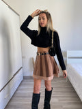 Maglione crop nero