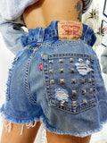 Short Levi’s Vintage con Borchie sfrangiato