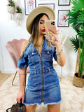 Abito di jeans con catena