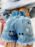 Short Levi’s Vintage con stampa topolino bagno medio