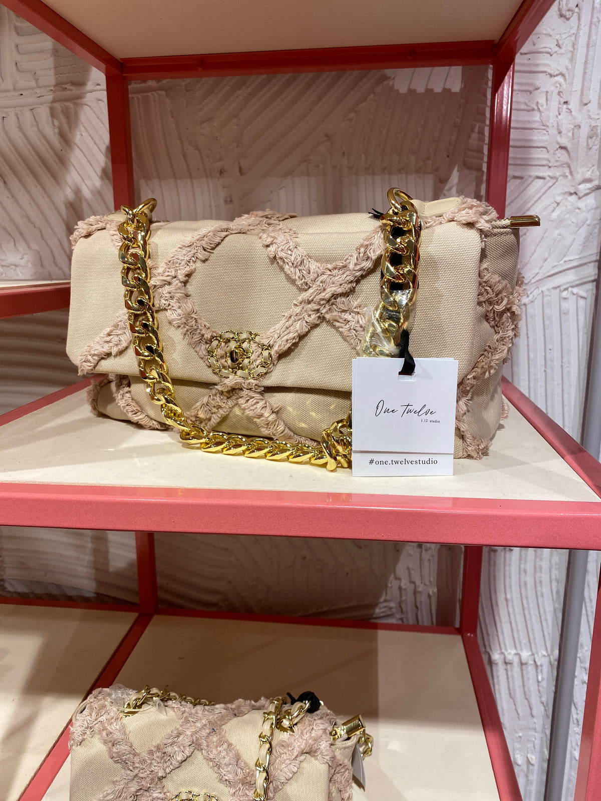 Pochette a mano rettangolare con catena top quality