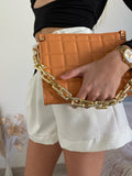 Pochette a quadri orange