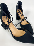 Sandalo alla schiava glitter total black