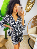 Tutina maniche a kimono zebrata