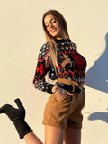 Maglioncino nero con renna
