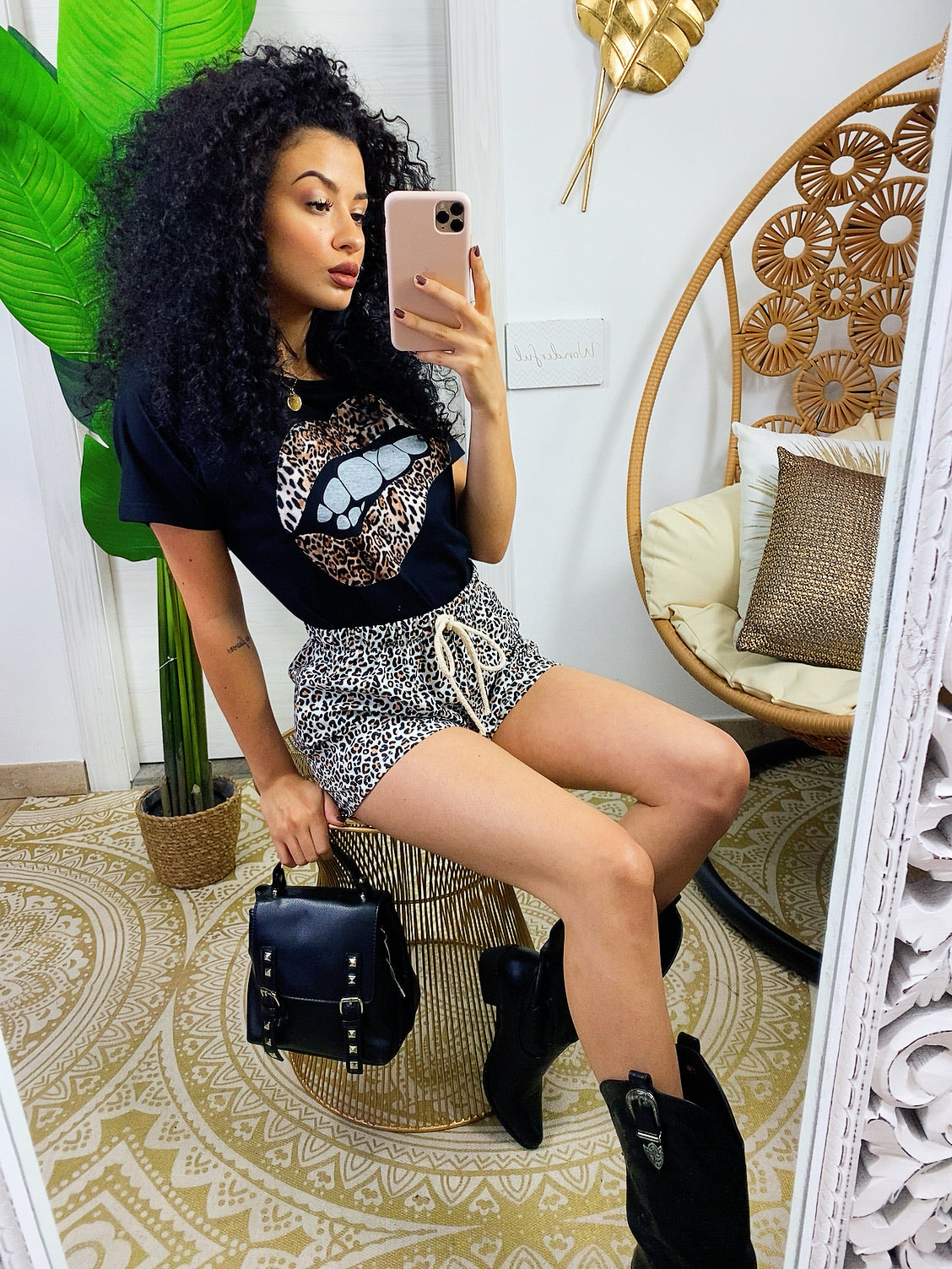 Completo sportivo maglia e short maculato