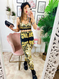 Completo Top e Pantalone etnico base Nera