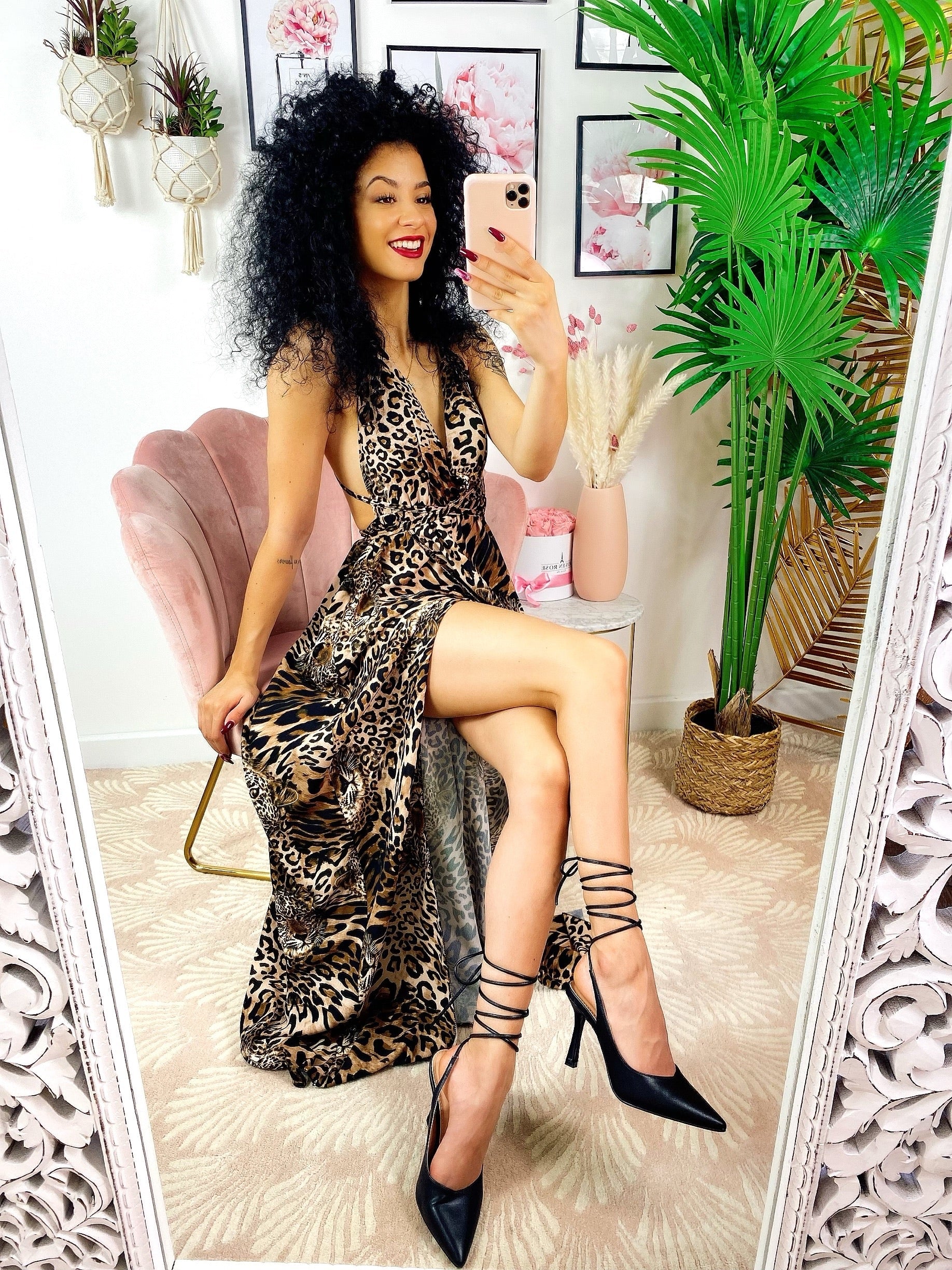 Dress Afrodite stampa leopardata