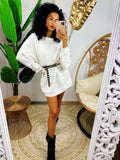 Maxi felpa easy bianca