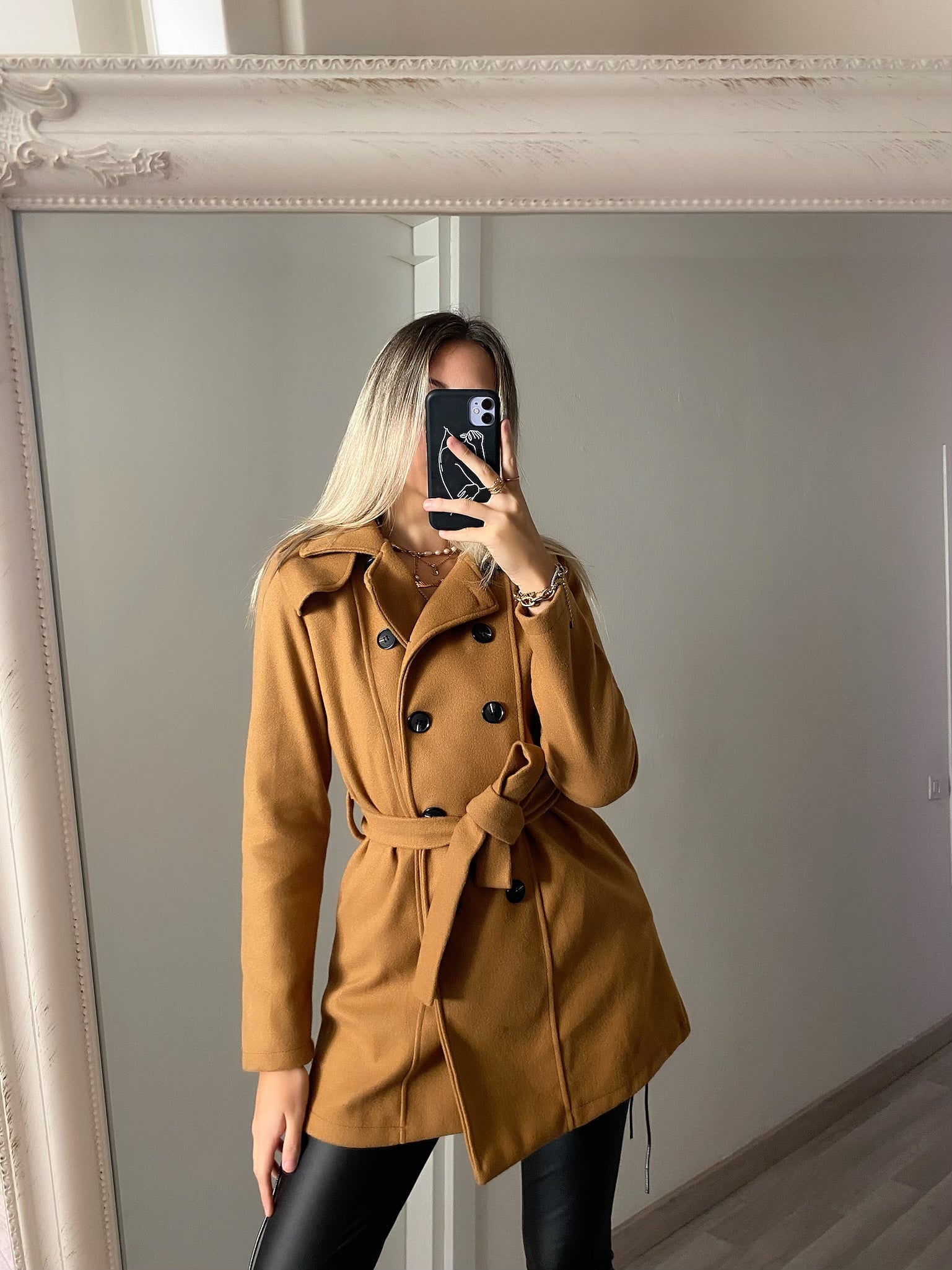 Cappotto Camel doppio petto