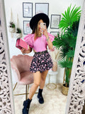 Body con voilant Rosa barbie