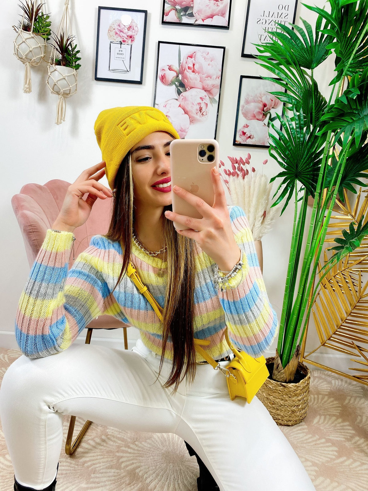 Maglioncino a righe Multicolor