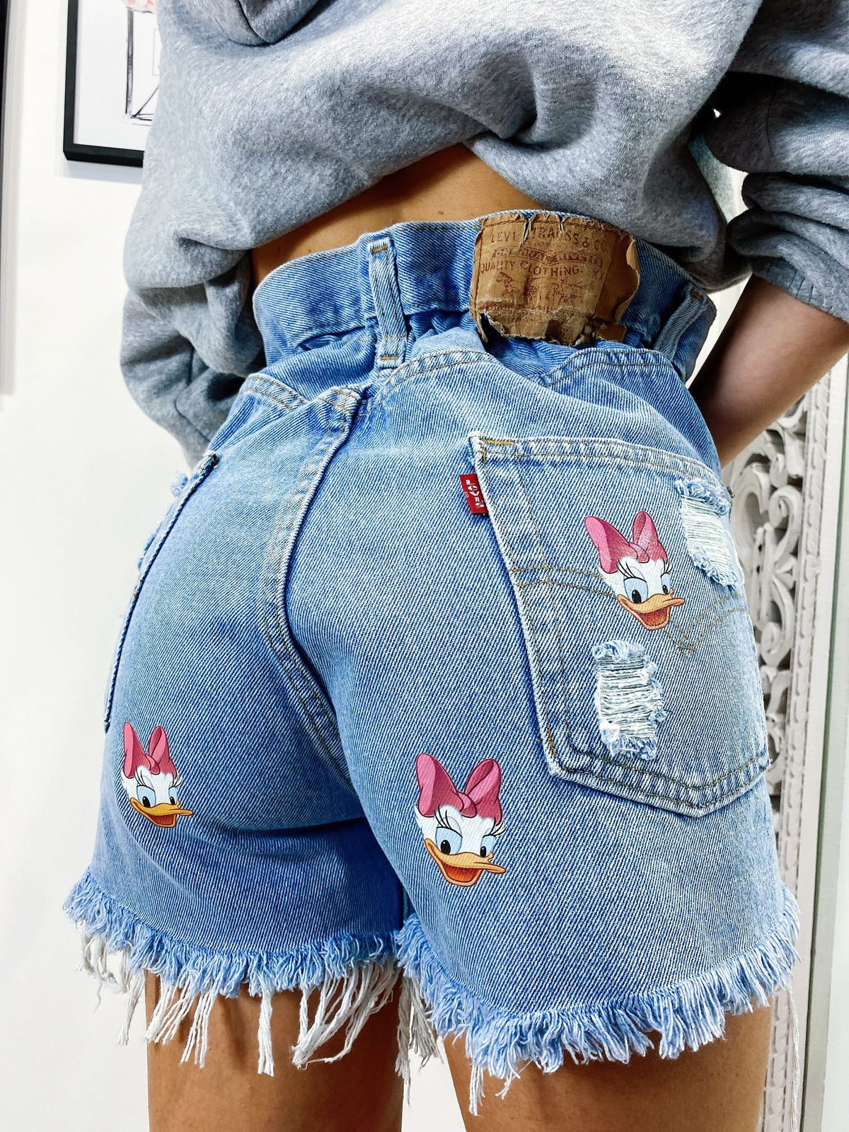 Short Levi’s Vintage con stampa Paperina bagno medio