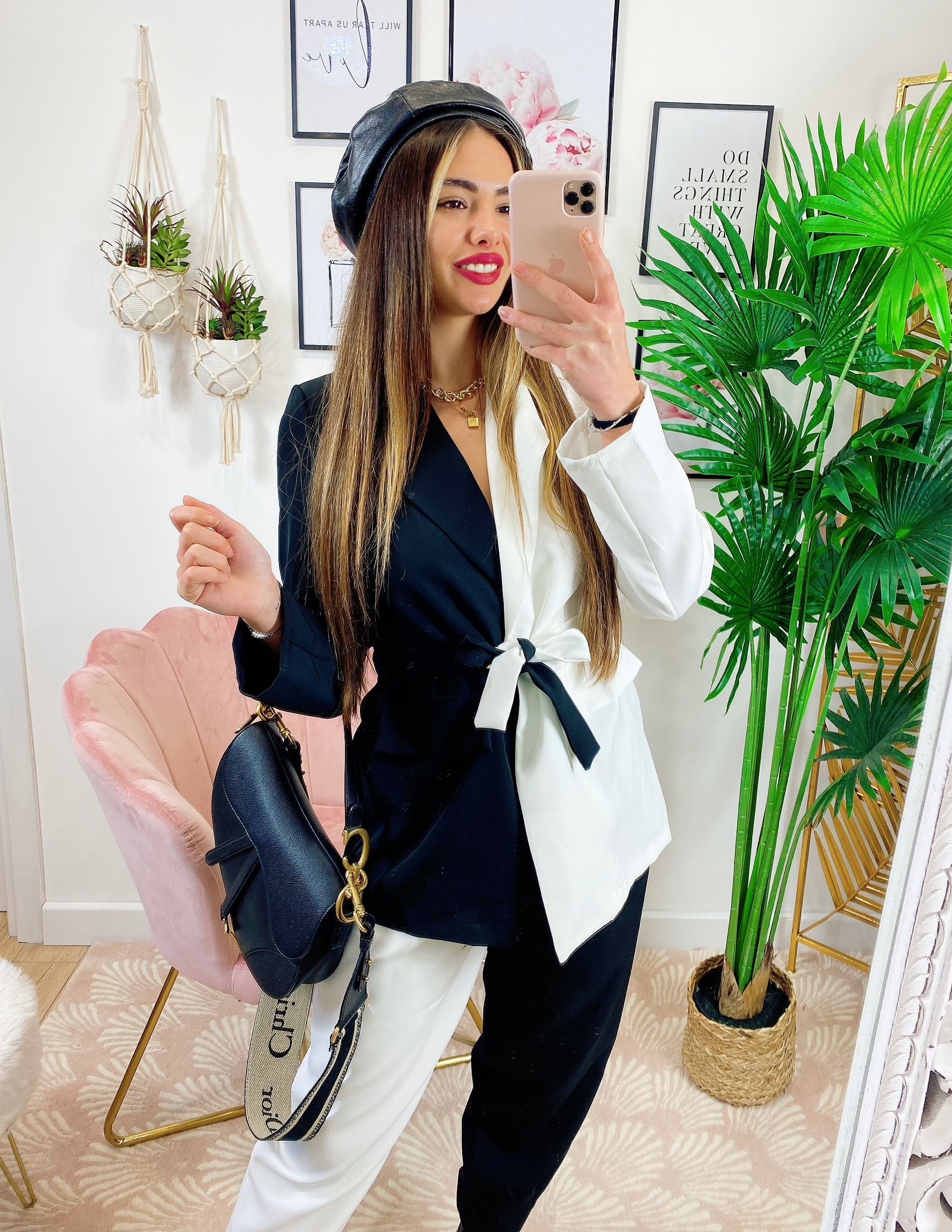 Completo giacca e Pantalone black white
