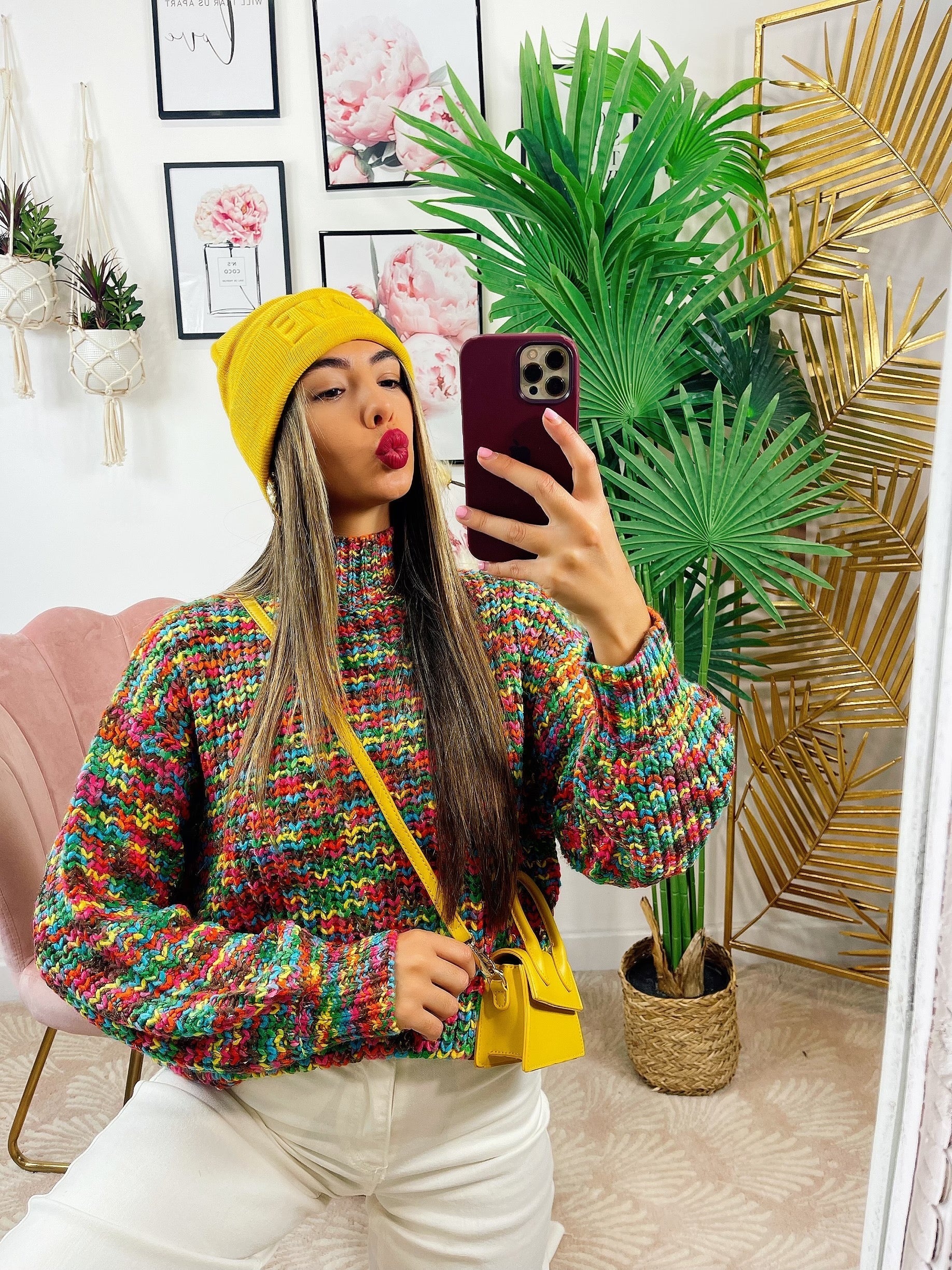 Maglione influencer dettaglio verde