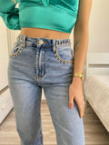 Jeans con strass