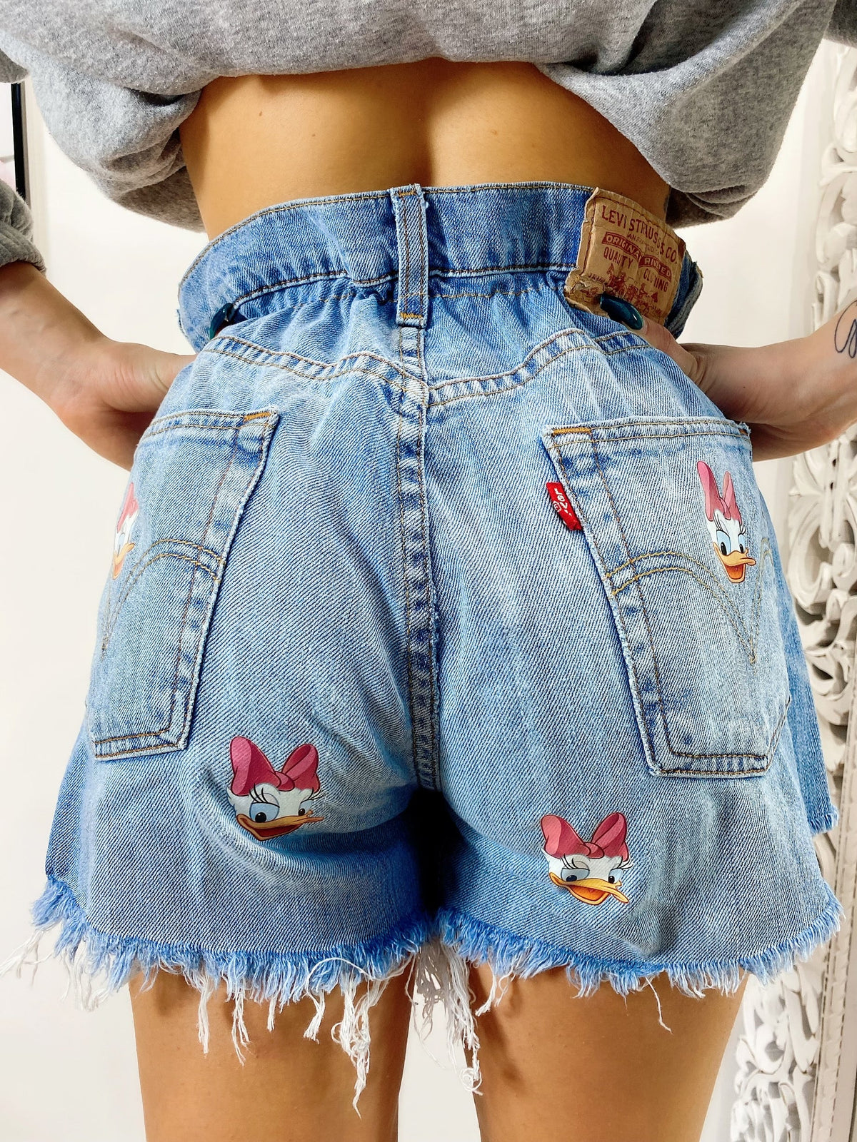 Short Levi’s Vintage con stampa Paperina bagno medio