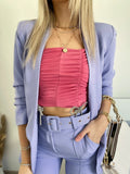 Completo giacca e pantalone lilla