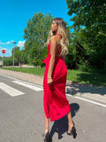 Dress Red Carpet con due spacchi