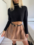 Maglione crop nero
