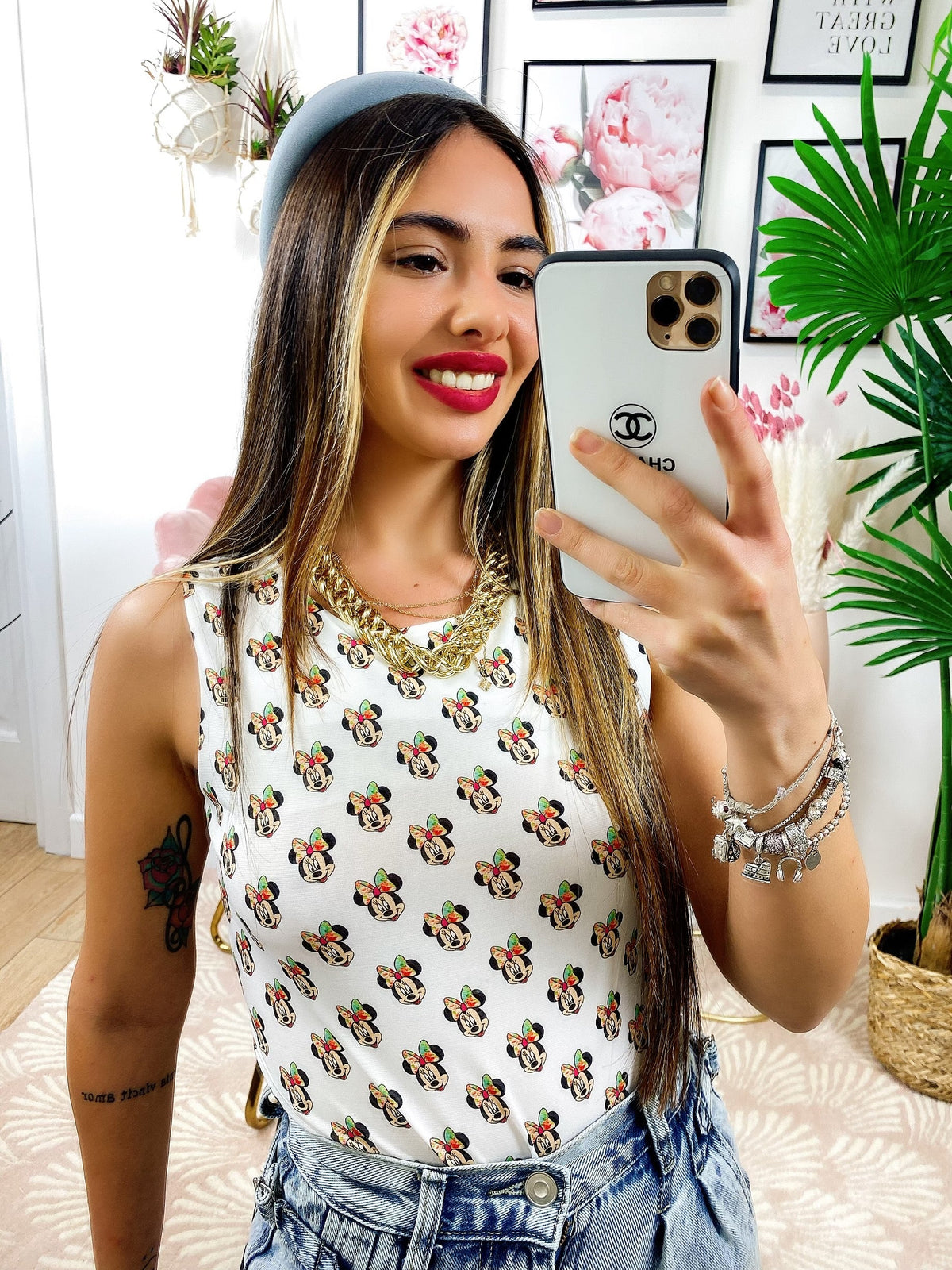 Body topolina bianco