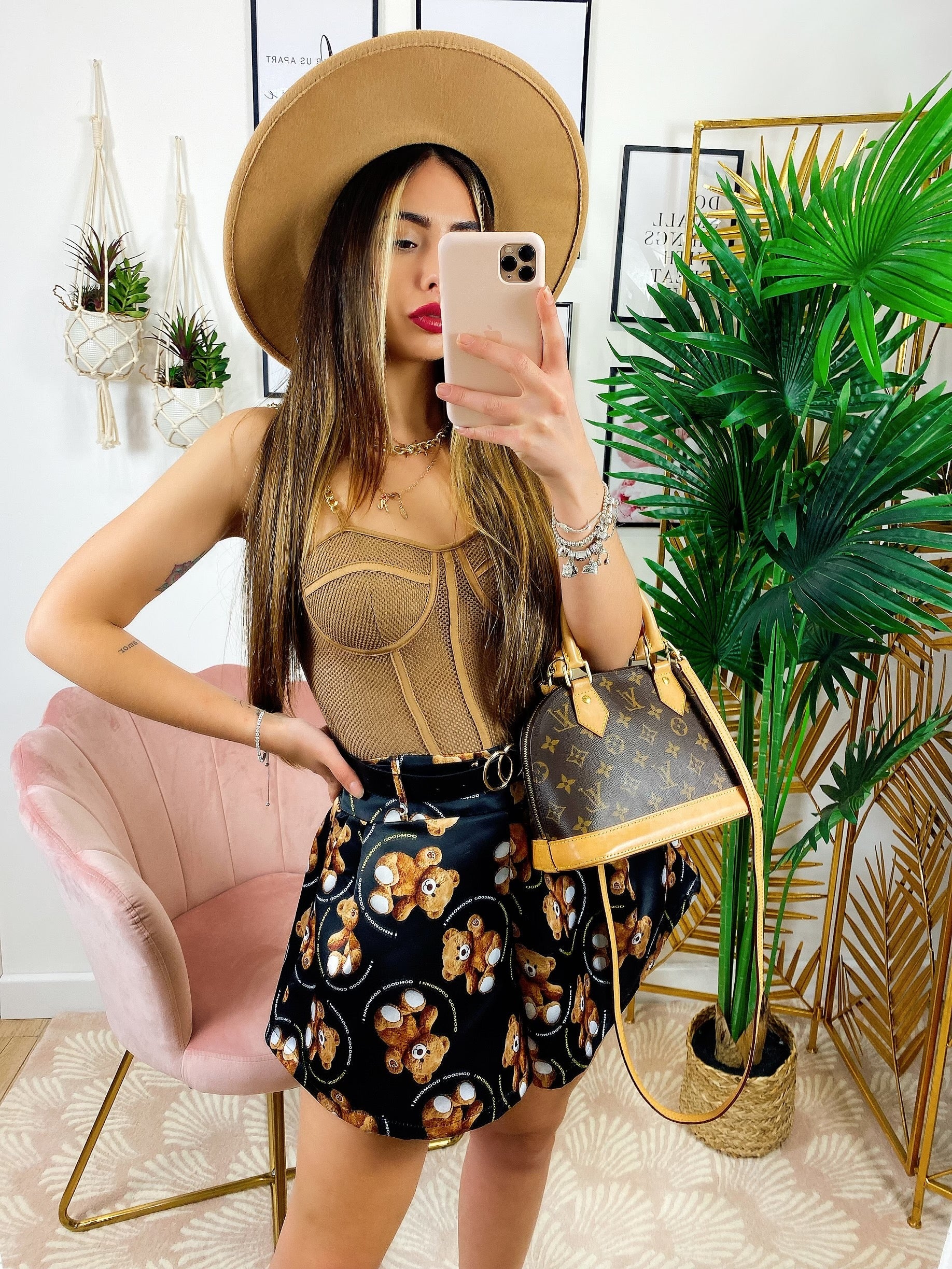 Short con Orsetti e cintura