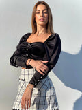 Maglia in ciniglia nera