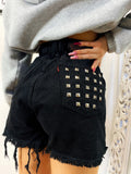 Short Levi’s Vintage nero con borchie